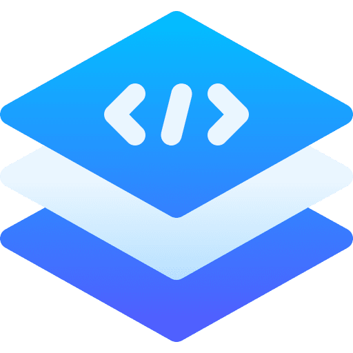 Layers web programming layers coding icon