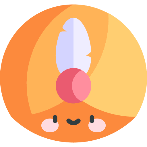 Turban oriental cultures feather icon