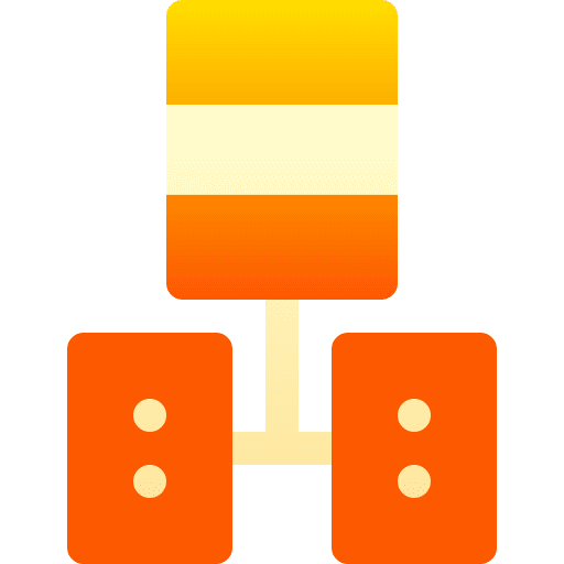 Database technology hosting network icon