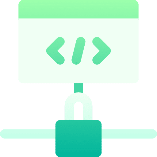 Hosting padlock development computer icon