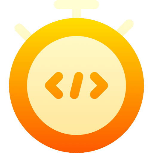 Timer time and date code technology icon