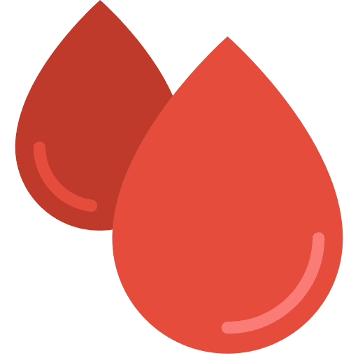 Blood effect droplets blood icon