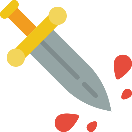 Dagger stab attack gaming icon