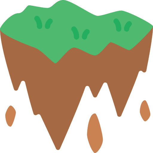 Earth power earth element icon