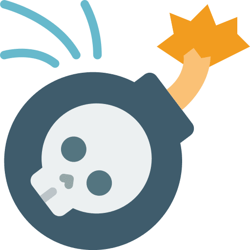 Bomb explosion boom gaming icon