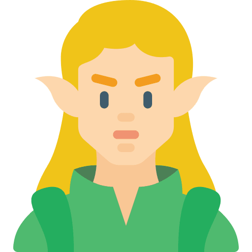 Elf mythical elf avatar icon