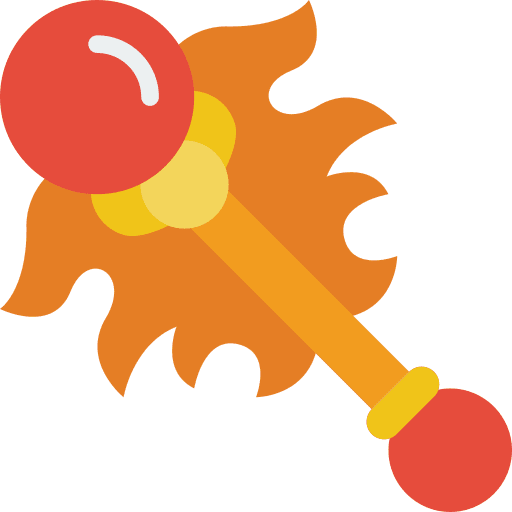 Wand flame wand spell icon