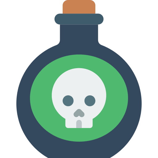 Poison death bottle gaming icon