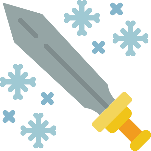 Sword weapon sword snow icon