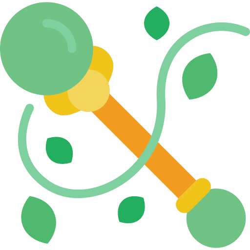 Wand weapon magic nature icon