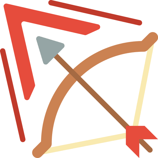 Bow shot power bow icon