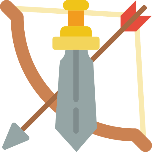 Sword weapons dual gaming icon