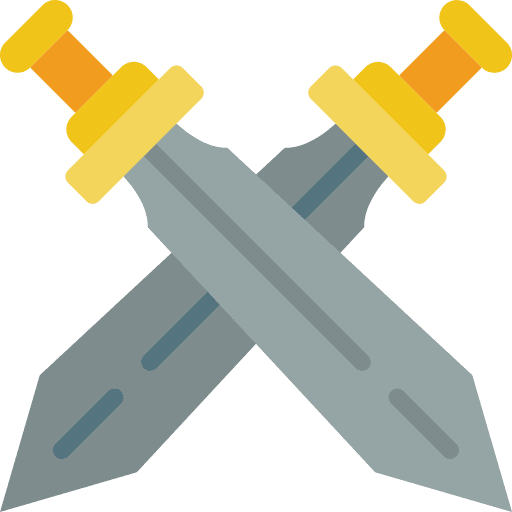 Swords fight weapons fighter icon