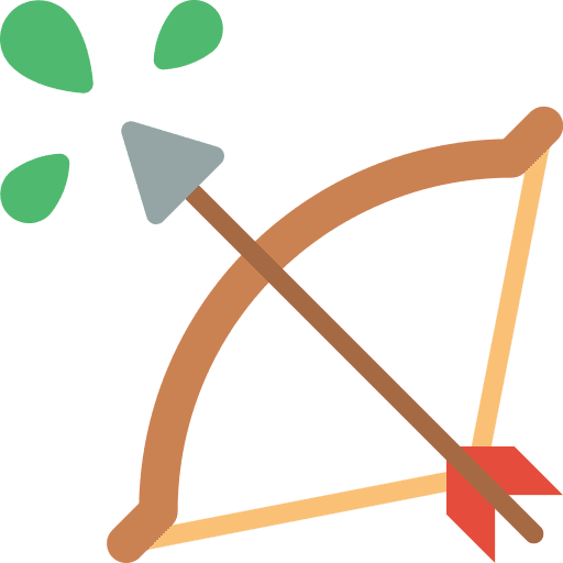 Bow gaming arrow poison icon