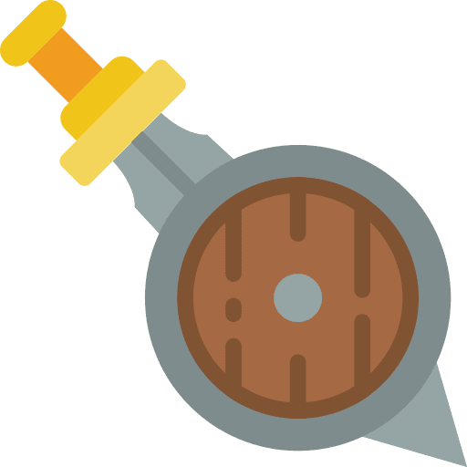 Shield fighter shield knight icon