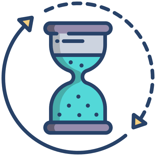 Hour glass sand watch countdown waiting icon