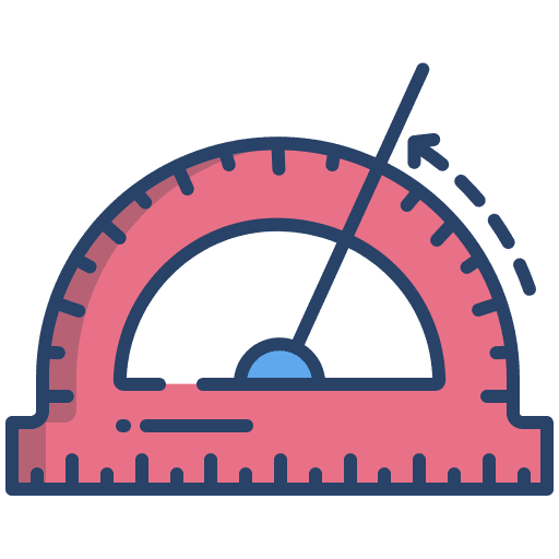 Protractor geometry protractor learn icon