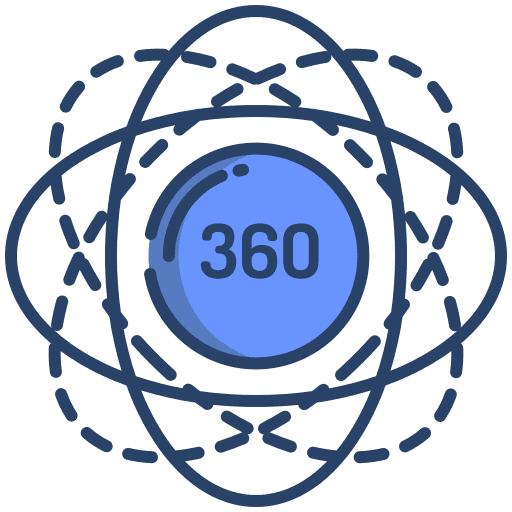 360 degrees shapes symbol geometry icon