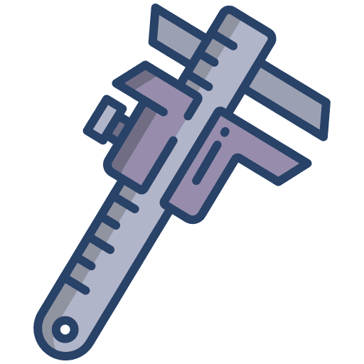 Caliper caliper utensil construction and tools icon