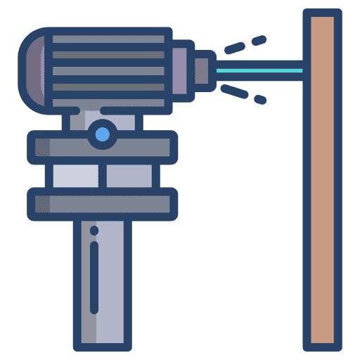 Laser surveying measurer laser level icon