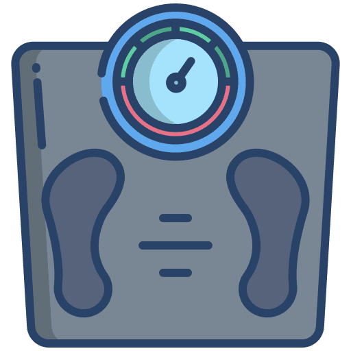 Scale electronics body scale weight icon