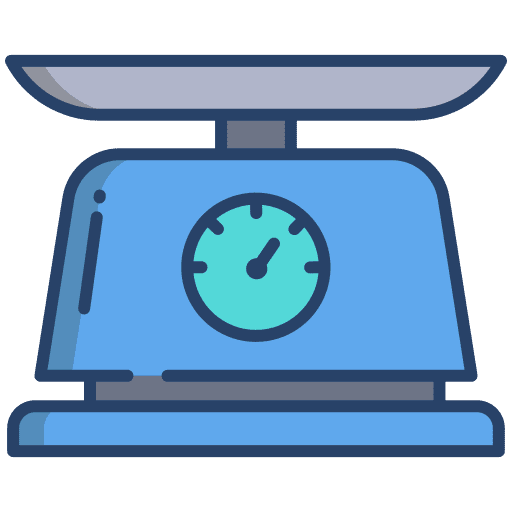 Scale scale food and restaurant balance icon