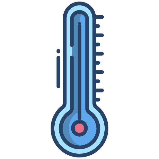 Thermometer degrees celsius fahrenheit icon