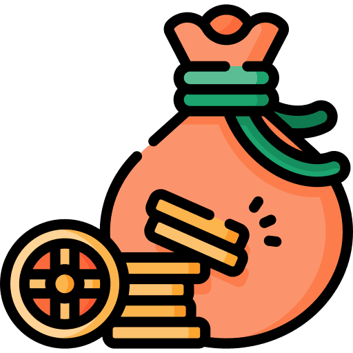 Money bag business and finance currency money bag icon
