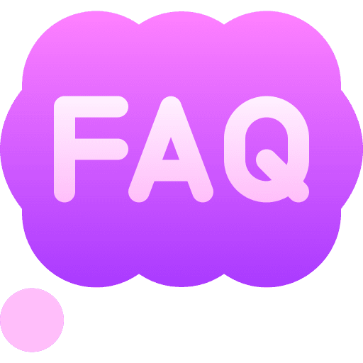 Faq doubt round thinking icon
