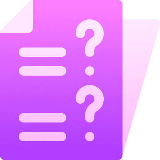 Faq files and folders question archive icon