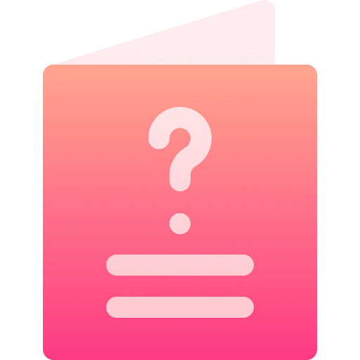 Question information manual question icon