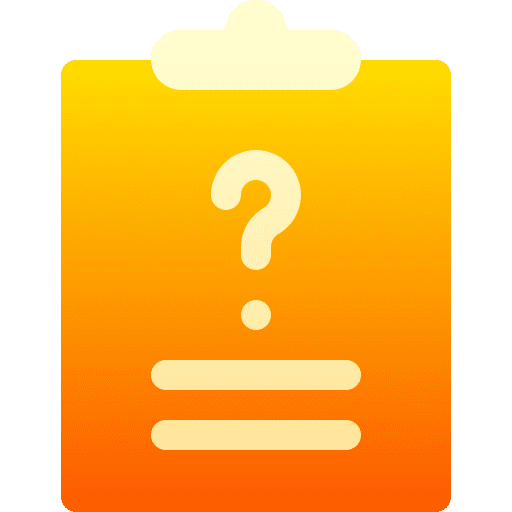 Clipboard report clipboard question mark icon
