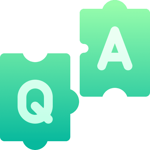 Faq answers puzzle doubt icon