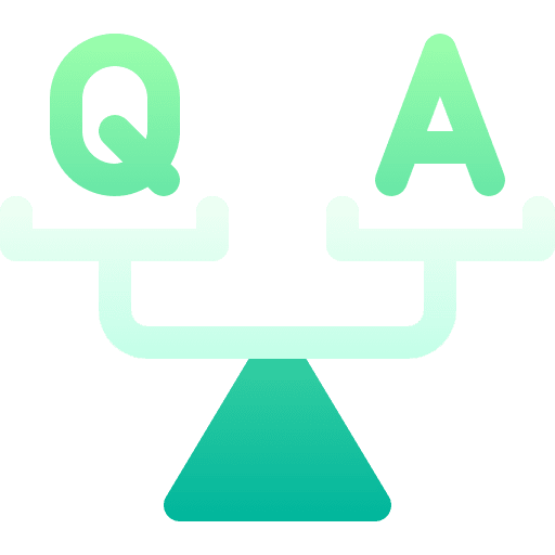 Question answer question education icon