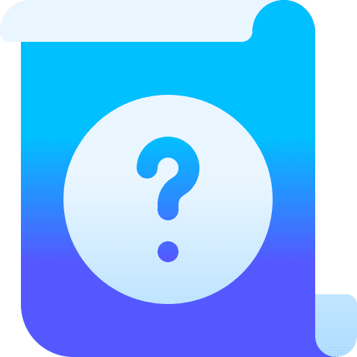 Question doubt files and folders letter icon