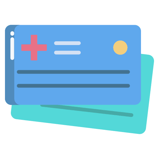 Card hospital id card identification icon