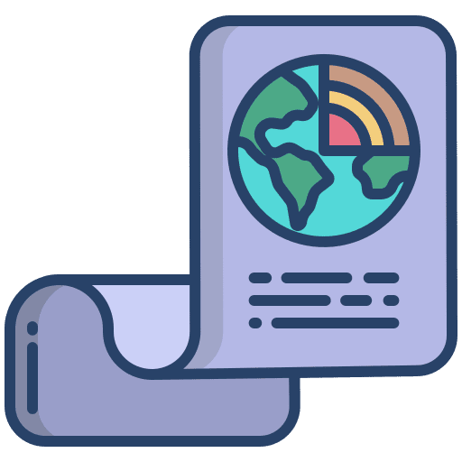 Document document files and folders earth grid icon