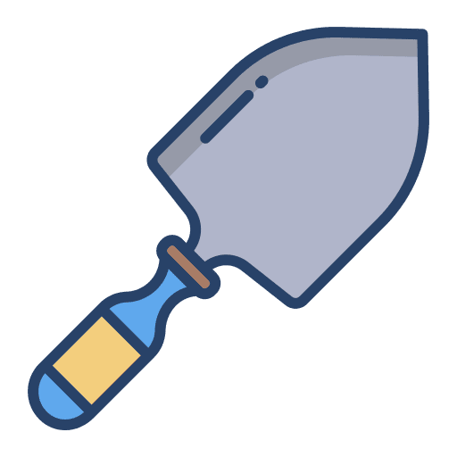 Shovel construction and tools work tools trowel icon