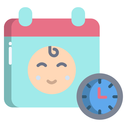 Calendar birth calendar born icon