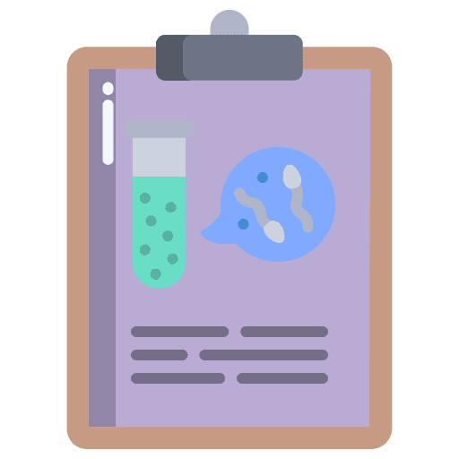 Report sperm test reproduction icon