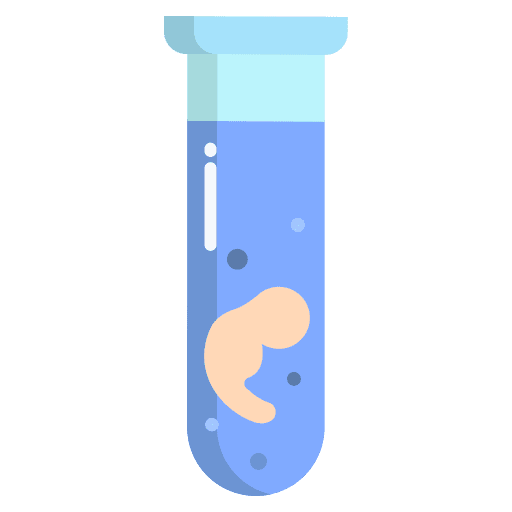 Test tube healthcare and medical baby fertilization icon