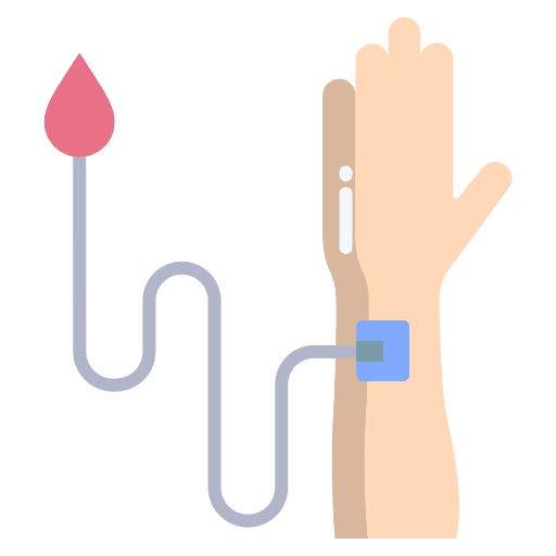 Blood testing healthcare and medical blood icon