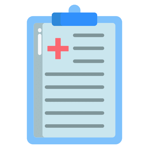 Report health insurance health report hospital icon