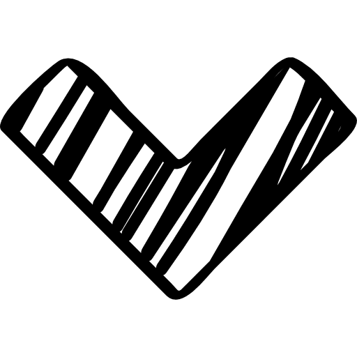 Angle arrow sketch pointing down sketched arrows sketches down icon