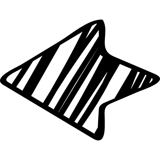 Sketched left arrow direction arrow arrows icon