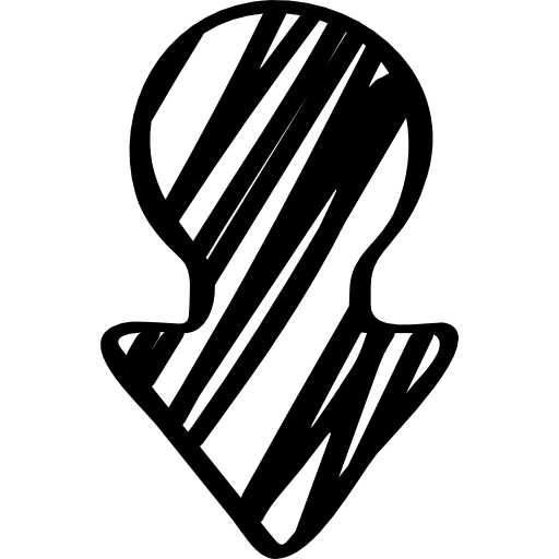 Sketched down arrow shape variant shapes shape sketched arrow icon