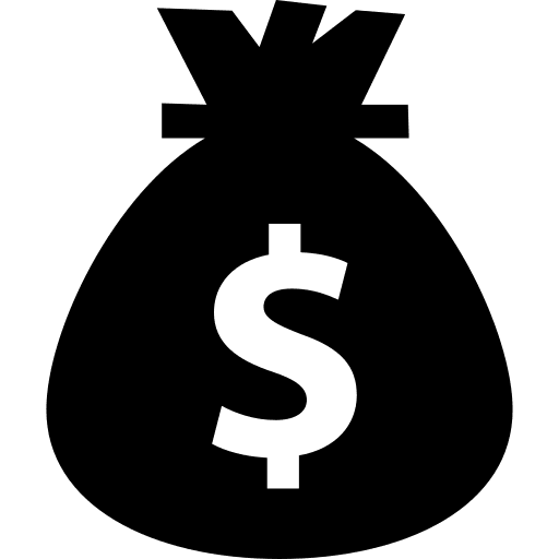 Money argent dollars cost icon