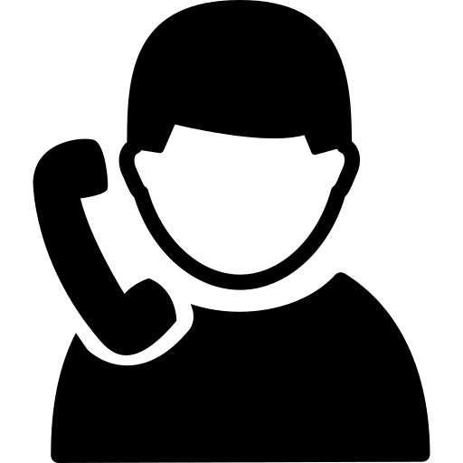 Call support person commerce icon