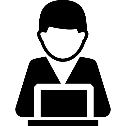 Computer male man person icon