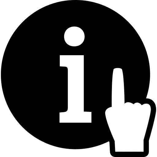 Symbol pointing symbol help icon